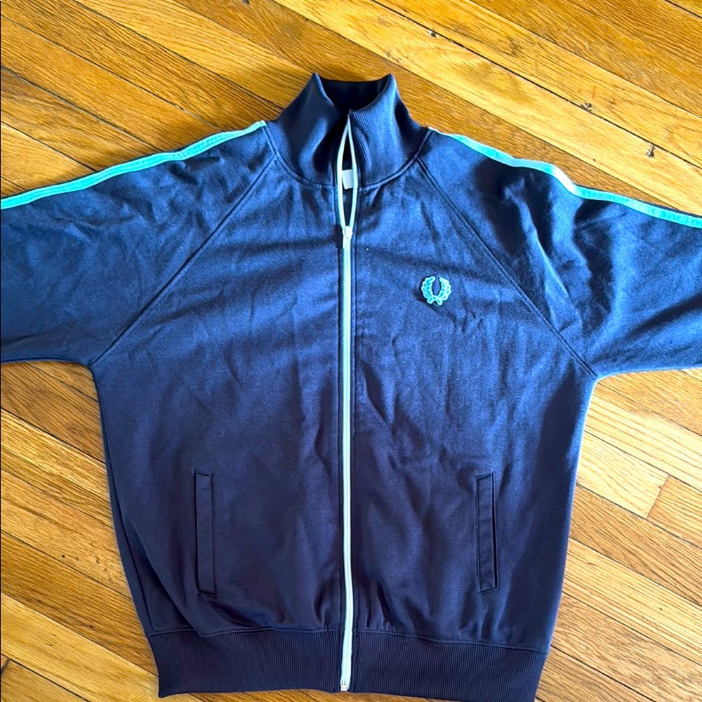 Fred Perry blue track jacket M